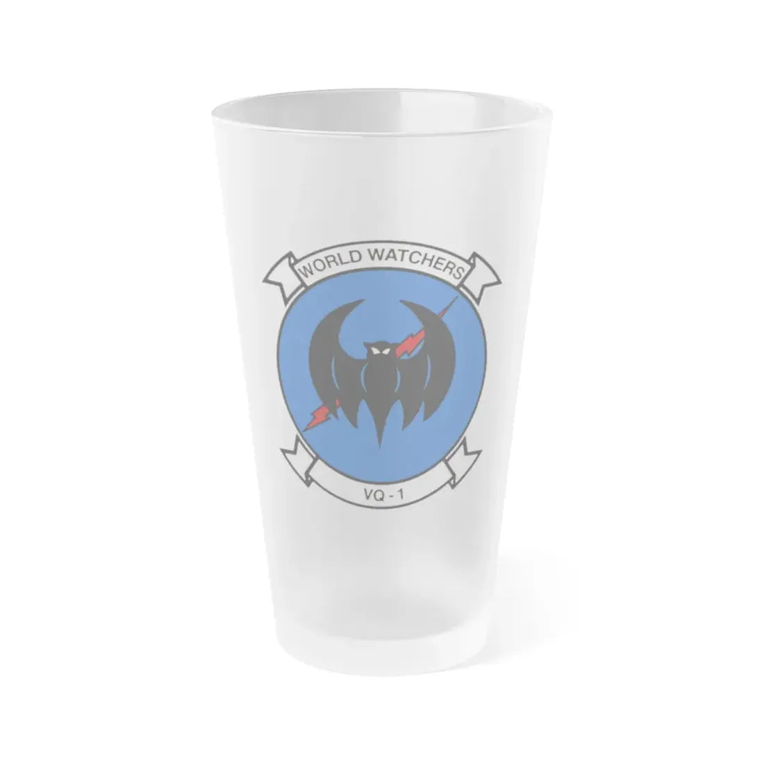 VQ 1 World Watchers v2 (U.S. Navy) Frosted Pint Glass 16oz Default Title - Go Mug Yourself