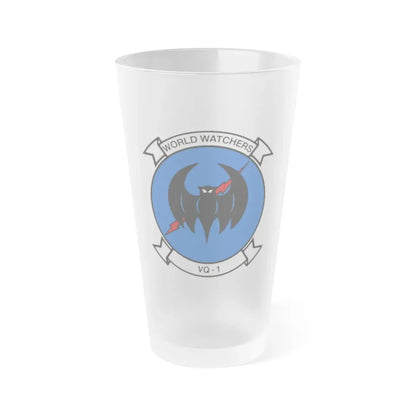 VQ 1 World Watchers v2 (U.S. Navy) Frosted Pint Glass 16oz Default Title - Go Mug Yourself