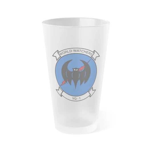VQ 1 World Watchers v2 (U.S. Navy) Frosted Pint Glass 16oz Default Title - Go Mug Yourself