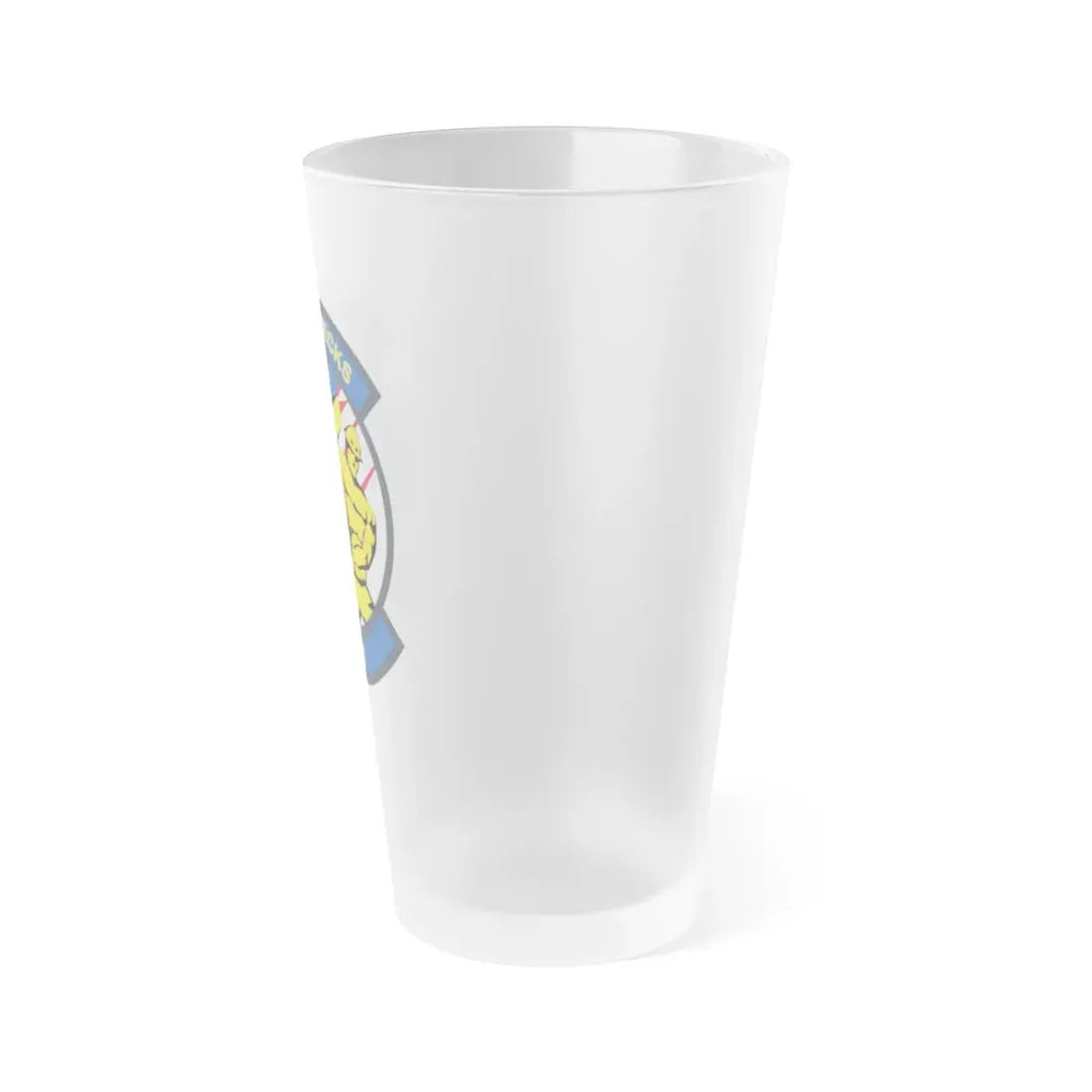 VQ 7 Roughnecks (U.S. Navy) Frosted Pint Glass 16oz - Go Mug Yourself