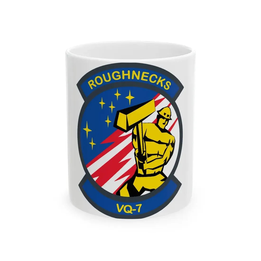 VQ 7 Roughnecks (U.S. Navy) White Coffee Mug 11oz - Go Mug Yourself