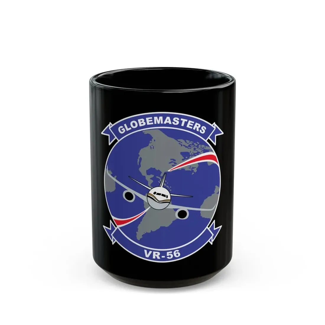 VR 56 Globemasters (U.S. Navy) Black Coffee Mug 15oz - Go Mug Yourself