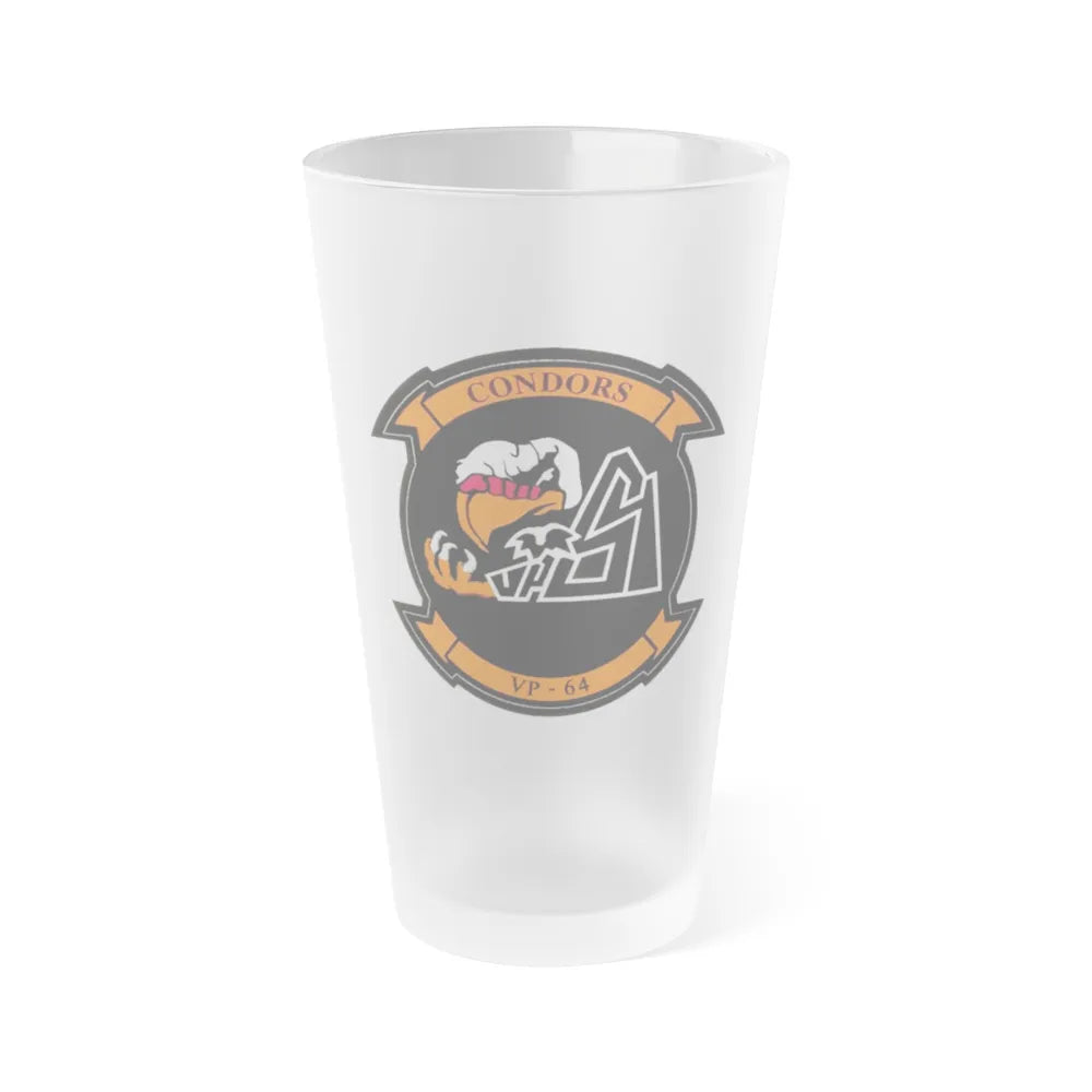 VR 64 Condors (U.S. Navy) Frosted Pint Glass 16oz-Go Mug Yourself