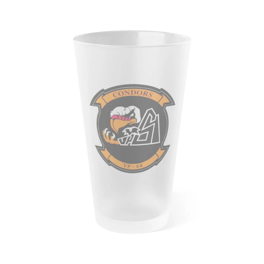 VR 64 Condors (U.S. Navy) Frosted Pint Glass 16oz-Go Mug Yourself