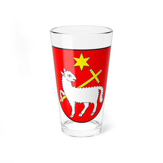 Vrin wappen (Switzerland) (Coat of Arms) Pint Glass 16oz 16oz - Go Mug Yourself