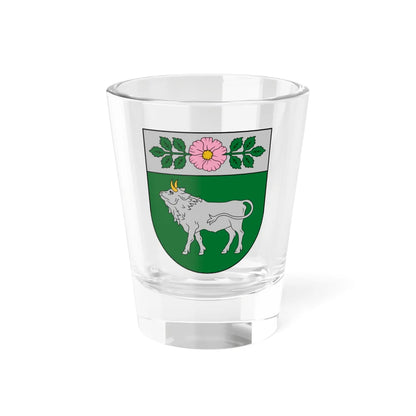 Vārkavas novads COA (Latvia) (Coat of Arms) Shot Glass 1.5oz 1.5oz - Go Mug Yourself