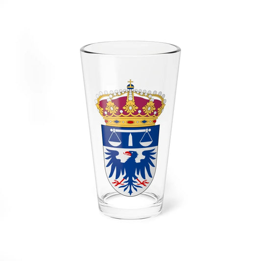 Värmlands tingsrätt vapen (Sweden) (Coat of Arms) Pint Glass 16oz 16oz - Go Mug Yourself
