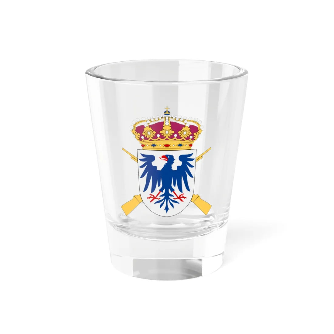 Värmlandsbrigaden vapen (Sweden) (Coat of Arms) Shot Glass 1.5oz 1.5oz - Go Mug Yourself