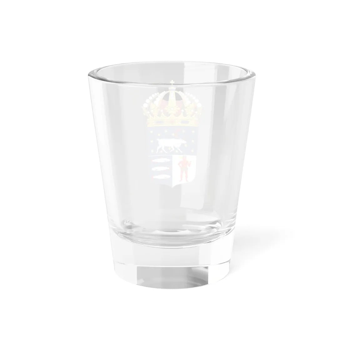 Västerbottens läns vapen crowned (Sweden) (Coat of Arms) Shot Glass 1.5oz - Go Mug Yourself