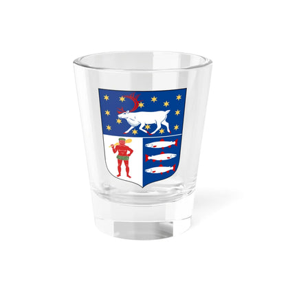 Västerbottens läns vapen (Sweden) (Coat of Arms) Shot Glass 1.5oz 1.5oz - Go Mug Yourself
