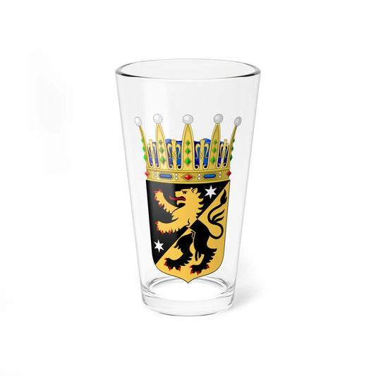 Västergötlands vapen crowned (Sweden) (Coat of Arms) Pint Glass 16oz 16oz - Go Mug Yourself