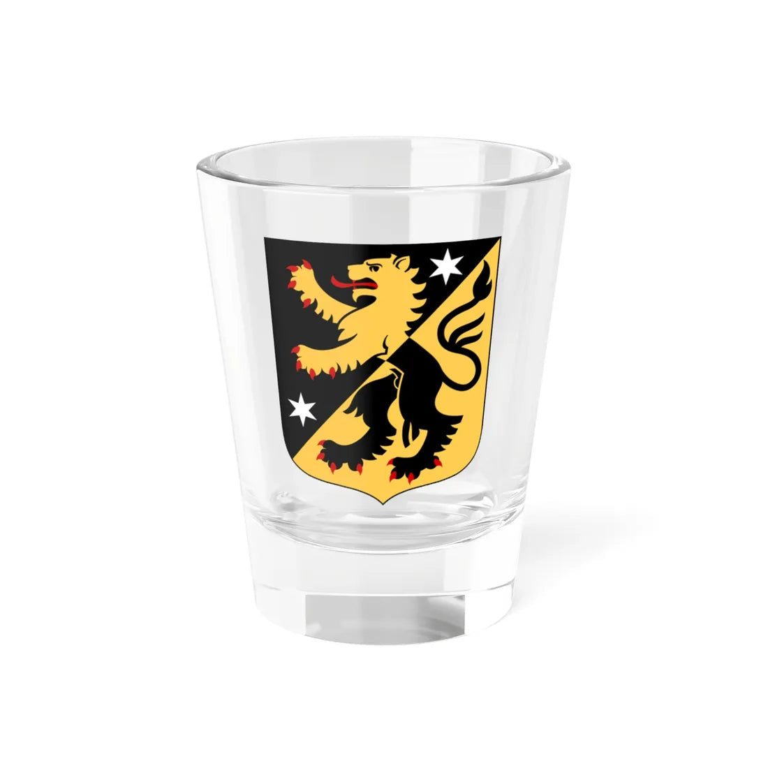 Västergötlands vapen (Sweden) (Coat of Arms) Shot Glass 1.5oz 1.5oz - Go Mug Yourself