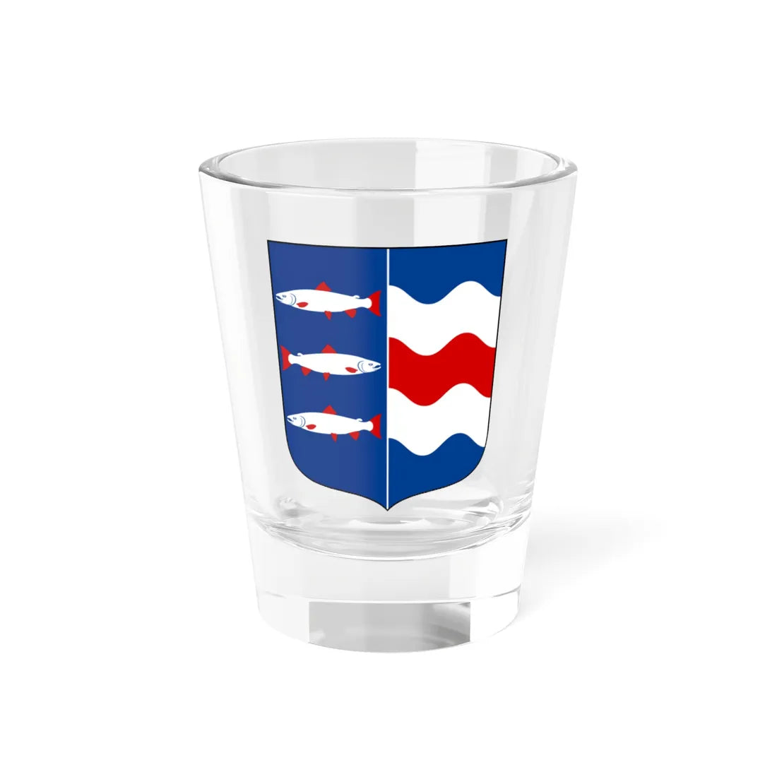Västernorrlands läns vapen (Sweden) (Coat of Arms) Shot Glass 1.5oz 1.5oz - Go Mug Yourself
