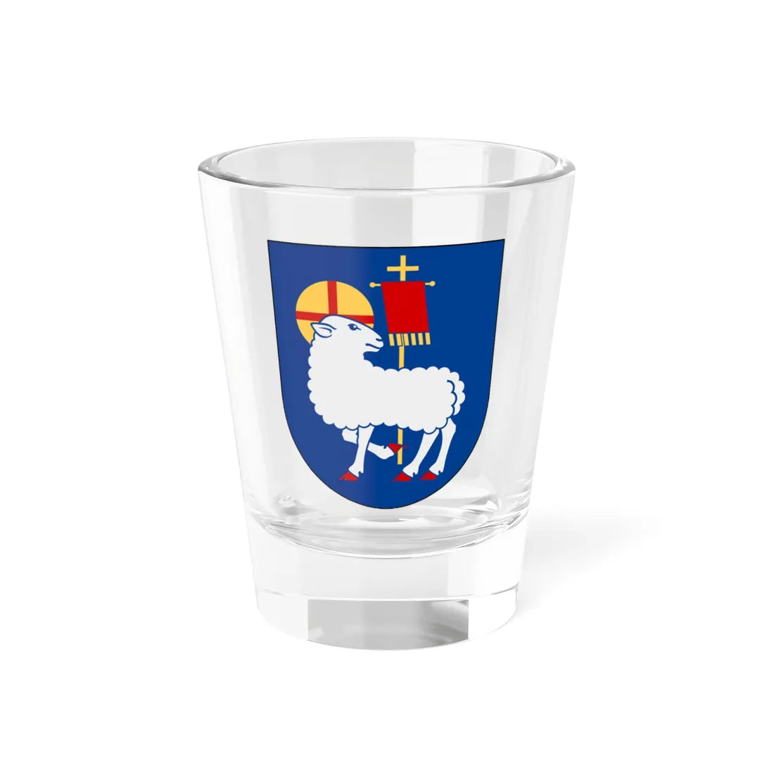 Västerås stift vapen (Sweden) (Coat of Arms) Shot Glass 1.5oz 1.5oz - Go Mug Yourself