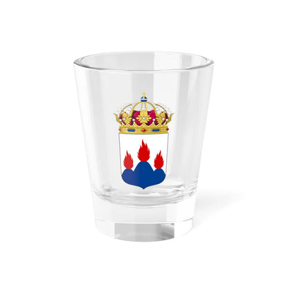 Västmanlands läns vapen (Sweden) (Coat of Arms) Shot Glass 1.5oz 1.5oz - Go Mug Yourself
