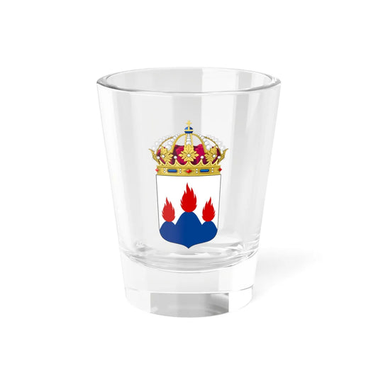 Västmanlands läns vapen (Sweden) (Coat of Arms) Shot Glass 1.5oz 1.5oz - Go Mug Yourself