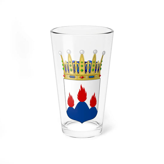 Västmanlands vapen crowned (Sweden) (Coat of Arms) Pint Glass 16oz 16oz - Go Mug Yourself