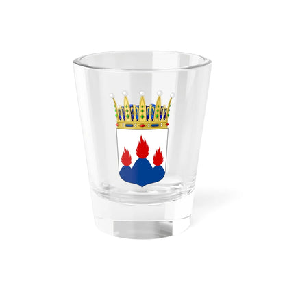 Västmanlands vapen crowned (Sweden) (Coat of Arms) Shot Glass 1.5oz 1.5oz - Go Mug Yourself