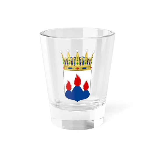 Västmanlands vapen crowned (Sweden) (Coat of Arms) Shot Glass 1.5oz 1.5oz - Go Mug Yourself