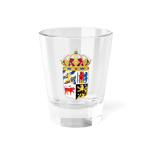 Västra Götalands läns vapen crowned (Sweden) (Coat of Arms) Shot Glass 1.5oz 1.5oz - Go Mug Yourself