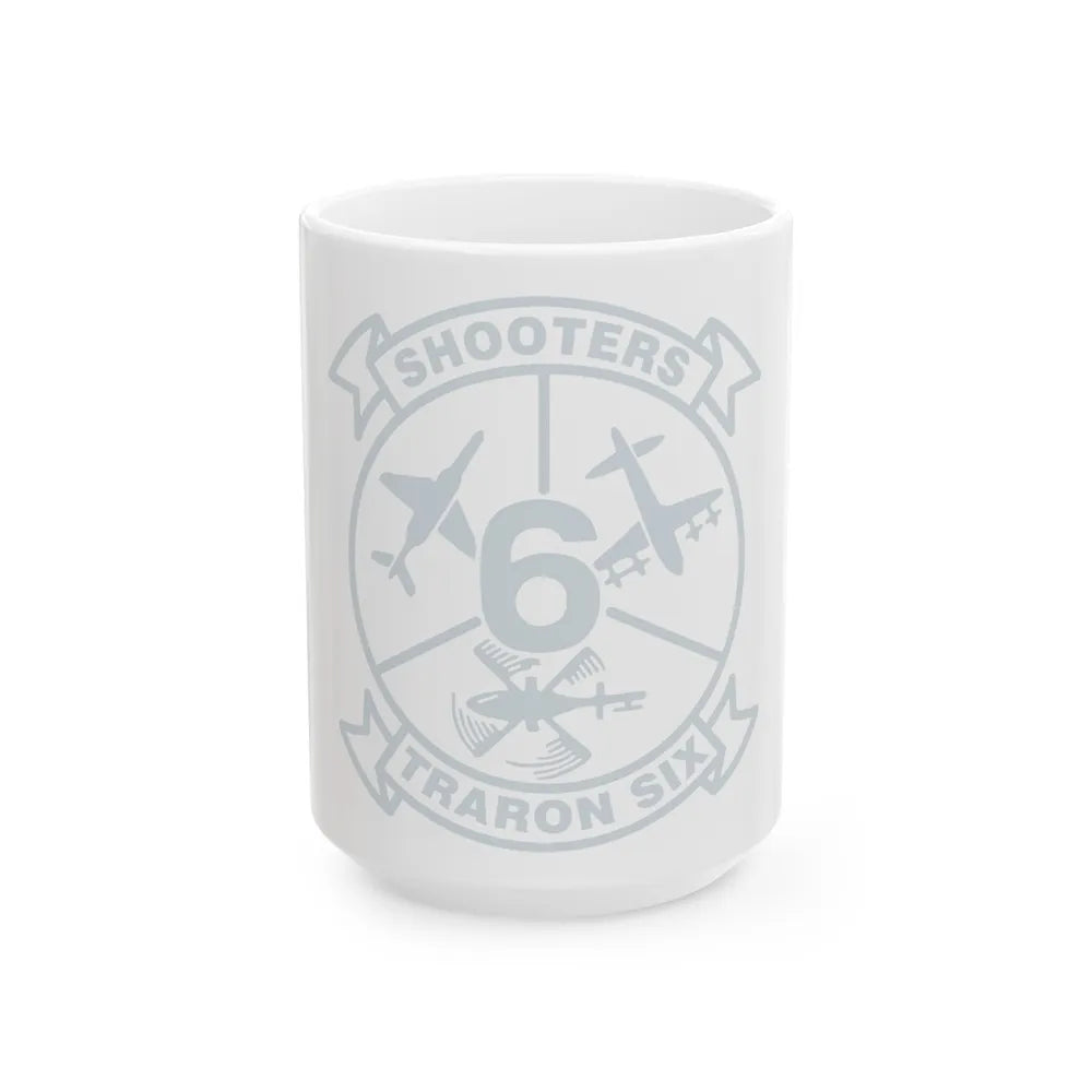 VT 6 TRARON VT6 Shooters (U.S. Navy) White Coffee Mug-15oz-Go Mug Yourself