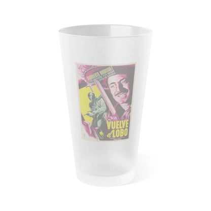 VUELVE EL LOBO 1952 Movie Poster - Frosted Pint Glass 16oz-16oz-Frosted-Go Mug Yourself