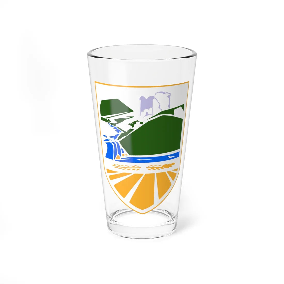 Vukosavlje grb (Bosnia and Herzegovina) (Coat of Arms) Pint Glass 16oz 16oz - Go Mug Yourself