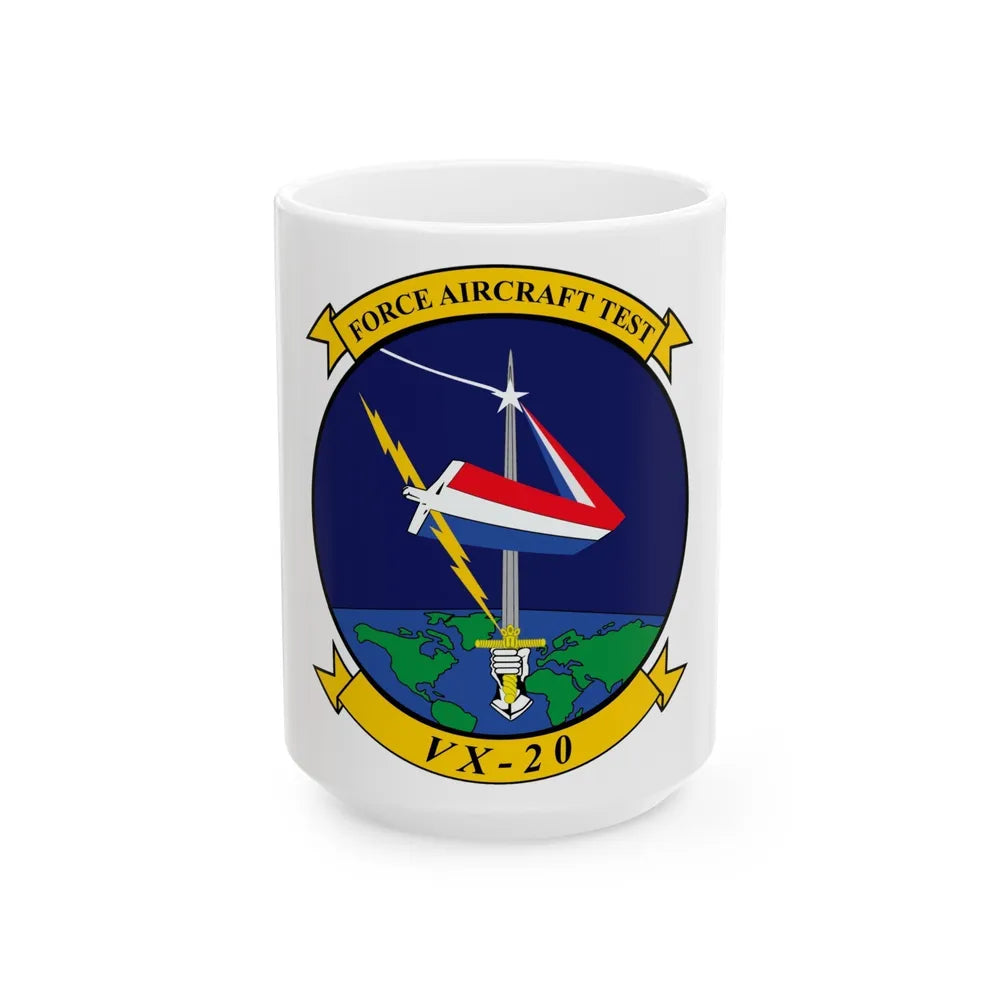 VX 20 Force (U.S. Navy) White Coffee Mug-15oz-Go Mug Yourself