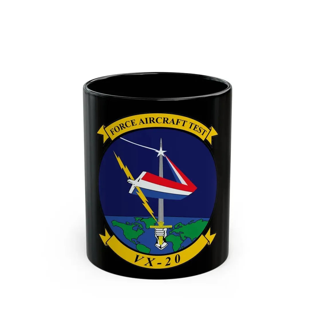 VX 20 Force (U.S. Navy) Black Coffee Mug 11oz - Go Mug Yourself