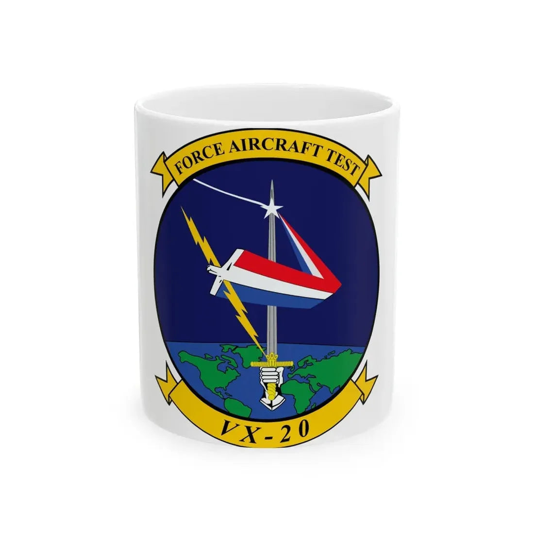VX 20 Force (U.S. Navy) White Coffee Mug 11oz - Go Mug Yourself