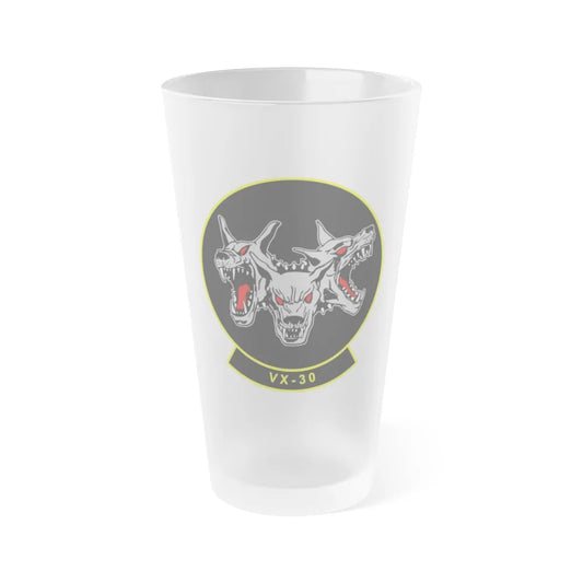 VX 30 Bloodhounds (U.S. Navy) Frosted Pint Glass 16oz-Go Mug Yourself