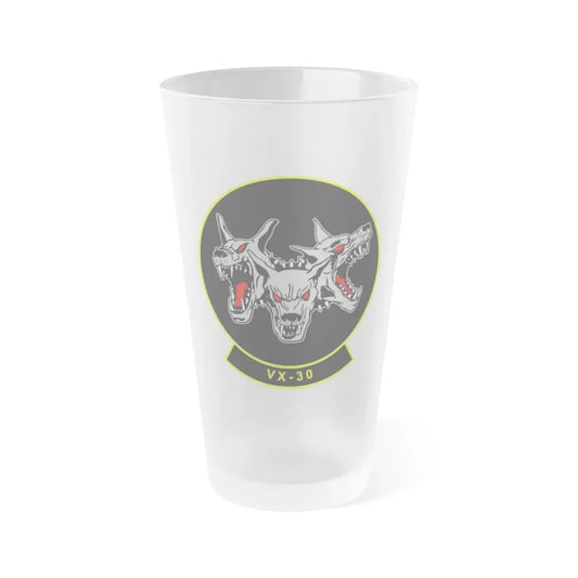 VX 30 Bloodhounds (U.S. Navy) Frosted Pint Glass 16oz Default Title - Go Mug Yourself