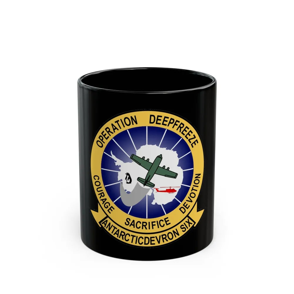 VXE 6 Puckered Penguins (U.S. Navy) Black Coffee Mug-11oz-Go Mug Yourself