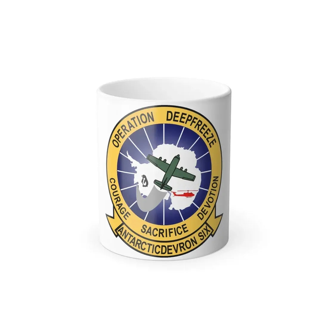 VXE 6 Puckered Penguins (U.S. Navy) Color Changing Mug 11oz Default Title 11oz - Go Mug Yourself