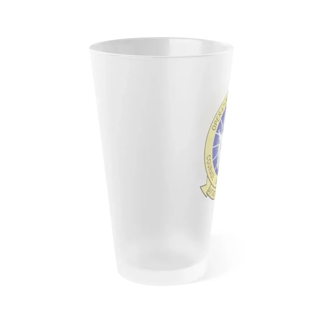 VXE 6 Puckered Penguins (U.S. Navy) Frosted Pint Glass 16oz - Go Mug Yourself