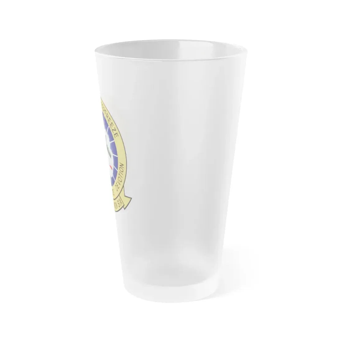 VXE 6 Puckered Penguins (U.S. Navy) Frosted Pint Glass 16oz - Go Mug Yourself