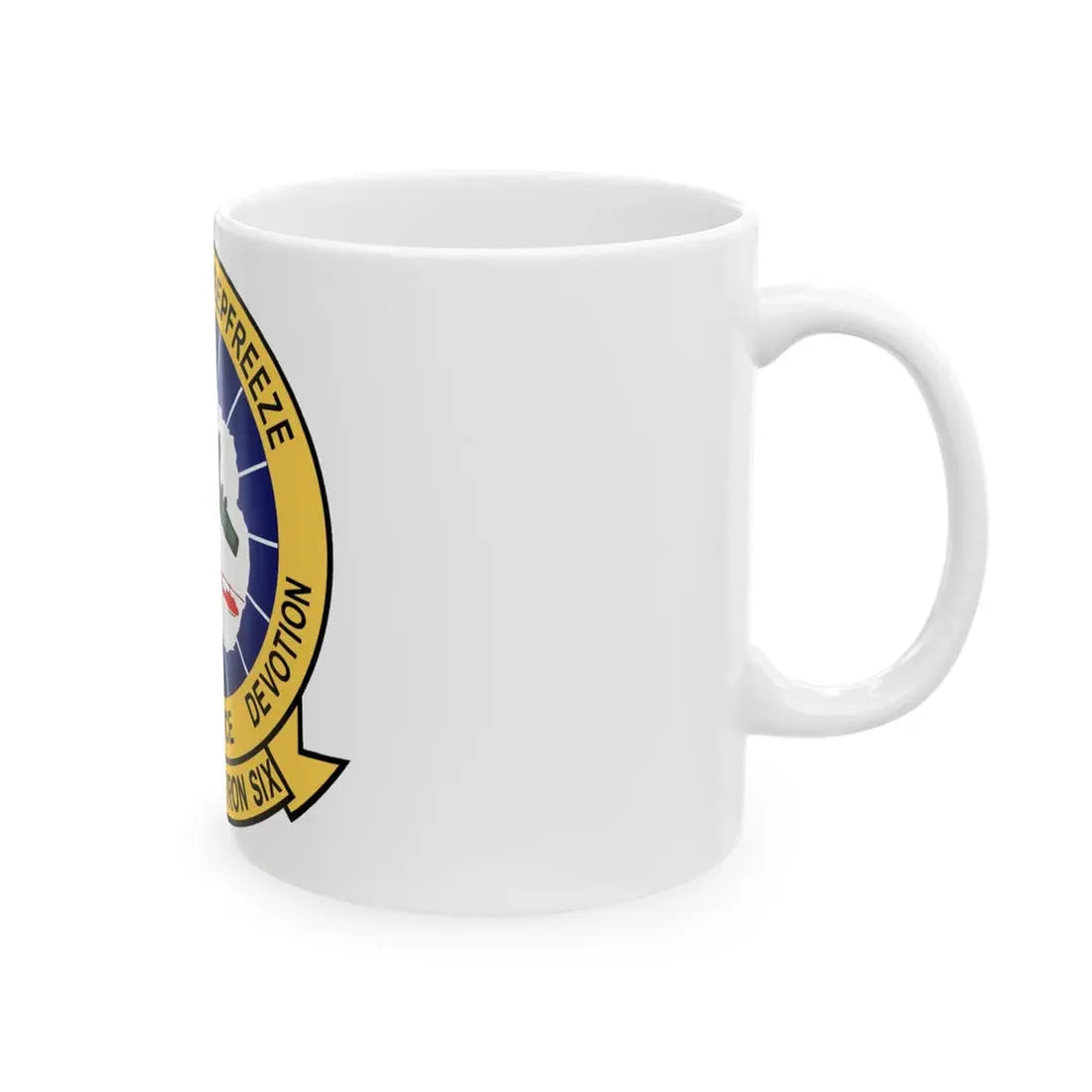 VXE 6 Puckered Penguins (U.S. Navy) White Coffee Mug - Go Mug Yourself