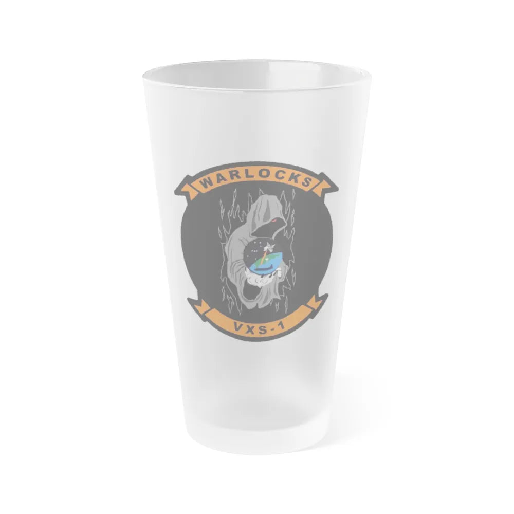 VXS 1 Warlocks (U.S. Navy) Frosted Pint Glass 16oz-Go Mug Yourself