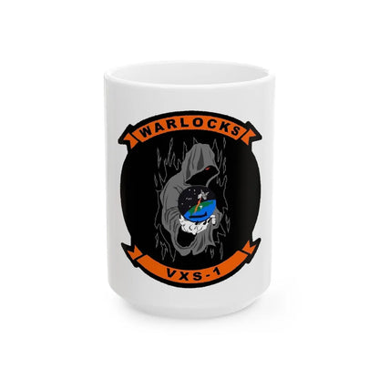 VXS 1 Warlocks (U.S. Navy) White Coffee Mug-15oz-Go Mug Yourself