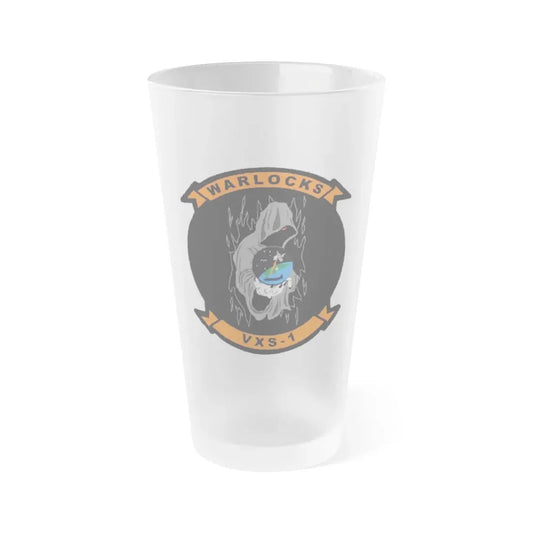 VXS 1 Warlocks (U.S. Navy) Frosted Pint Glass 16oz Default Title - Go Mug Yourself