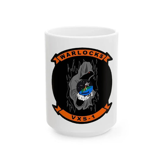 VXS 1 Warlocks (U.S. Navy) White Coffee Mug 15oz - Go Mug Yourself