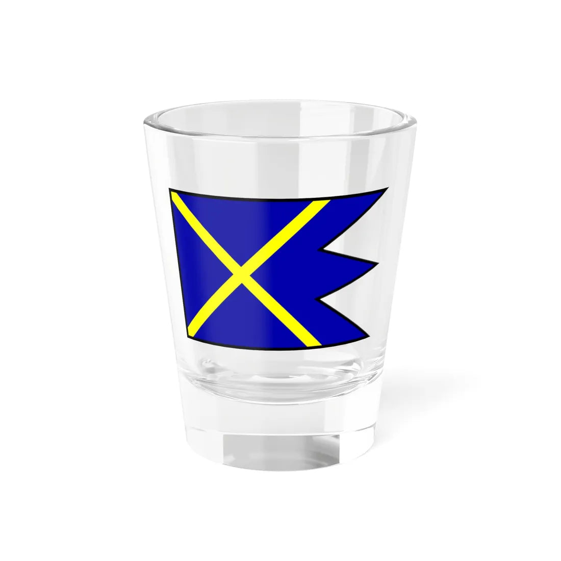 Vysoka Pri Morave Malacky Flag (Slovakia) Shot Glass 1.5oz 1.5oz - Go Mug Yourself