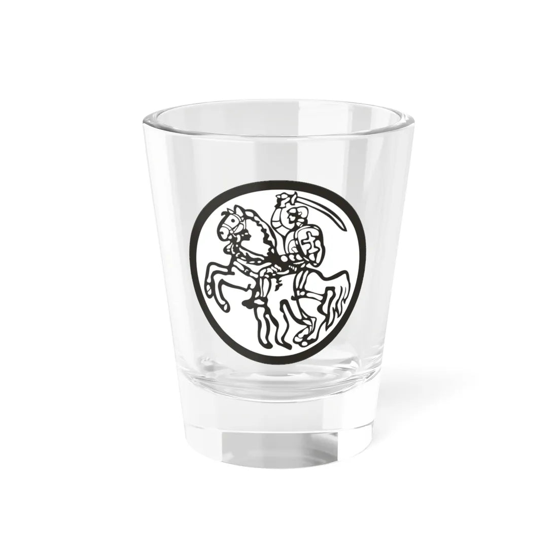 Vytis 1918 (Belarus) (Coat of Arms) Shot Glass 1.5oz 1.5oz - Go Mug Yourself