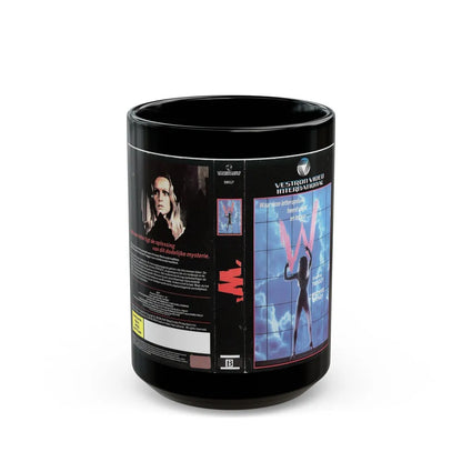 W (VHS COVER) - Black Coffee Mug-15oz-Go Mug Yourself