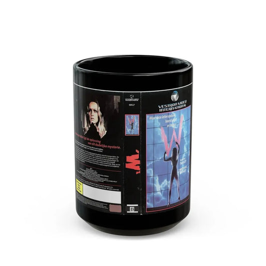 W (VHS COVER) - Black Coffee Mug 15oz - Go Mug Yourself