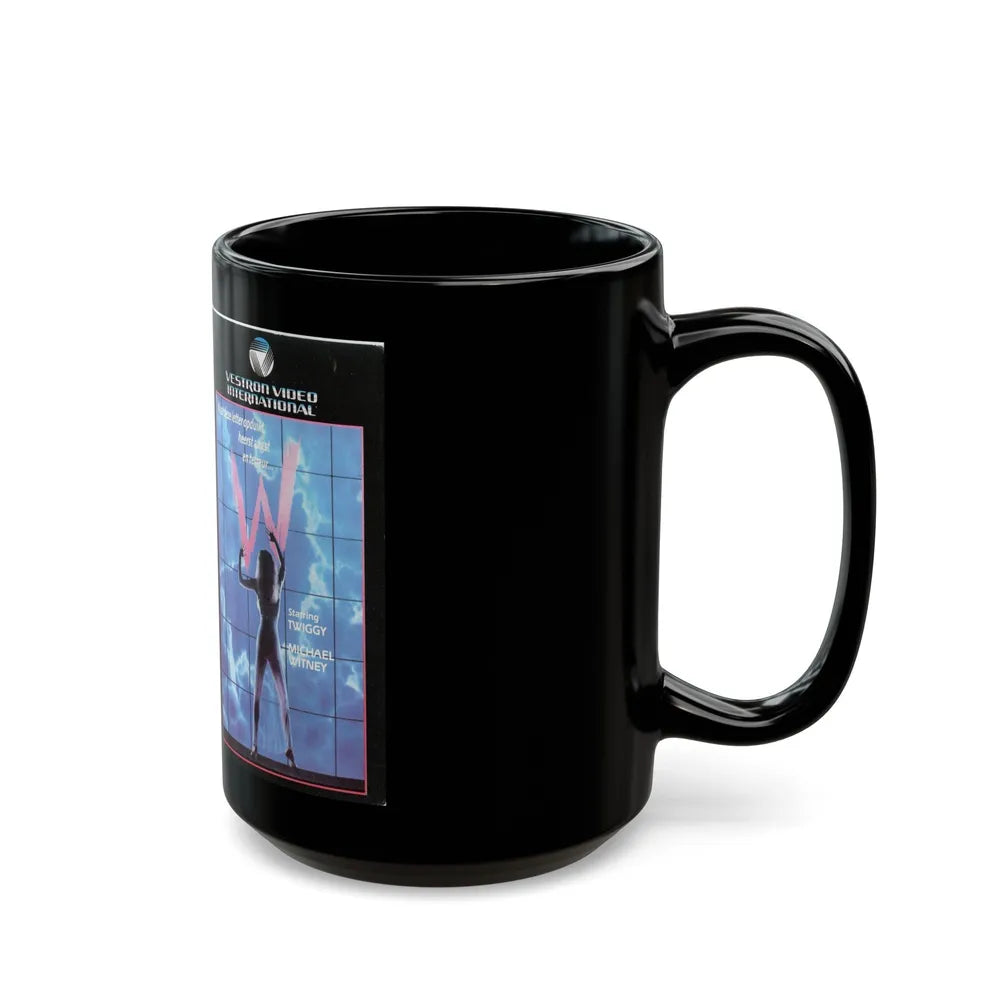 W (VHS COVER) - Black Coffee Mug-Go Mug Yourself