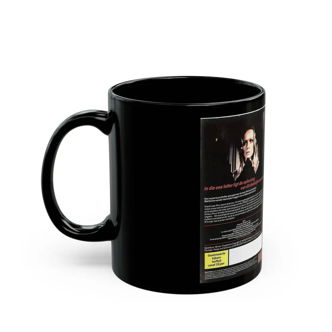 W (VHS COVER) - Black Coffee Mug - Go Mug Yourself