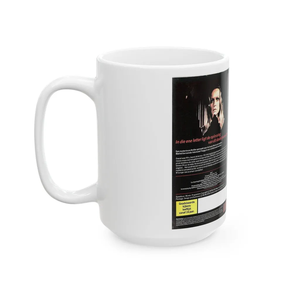 W (VHS COVER) - White Coffee Mug-Go Mug Yourself