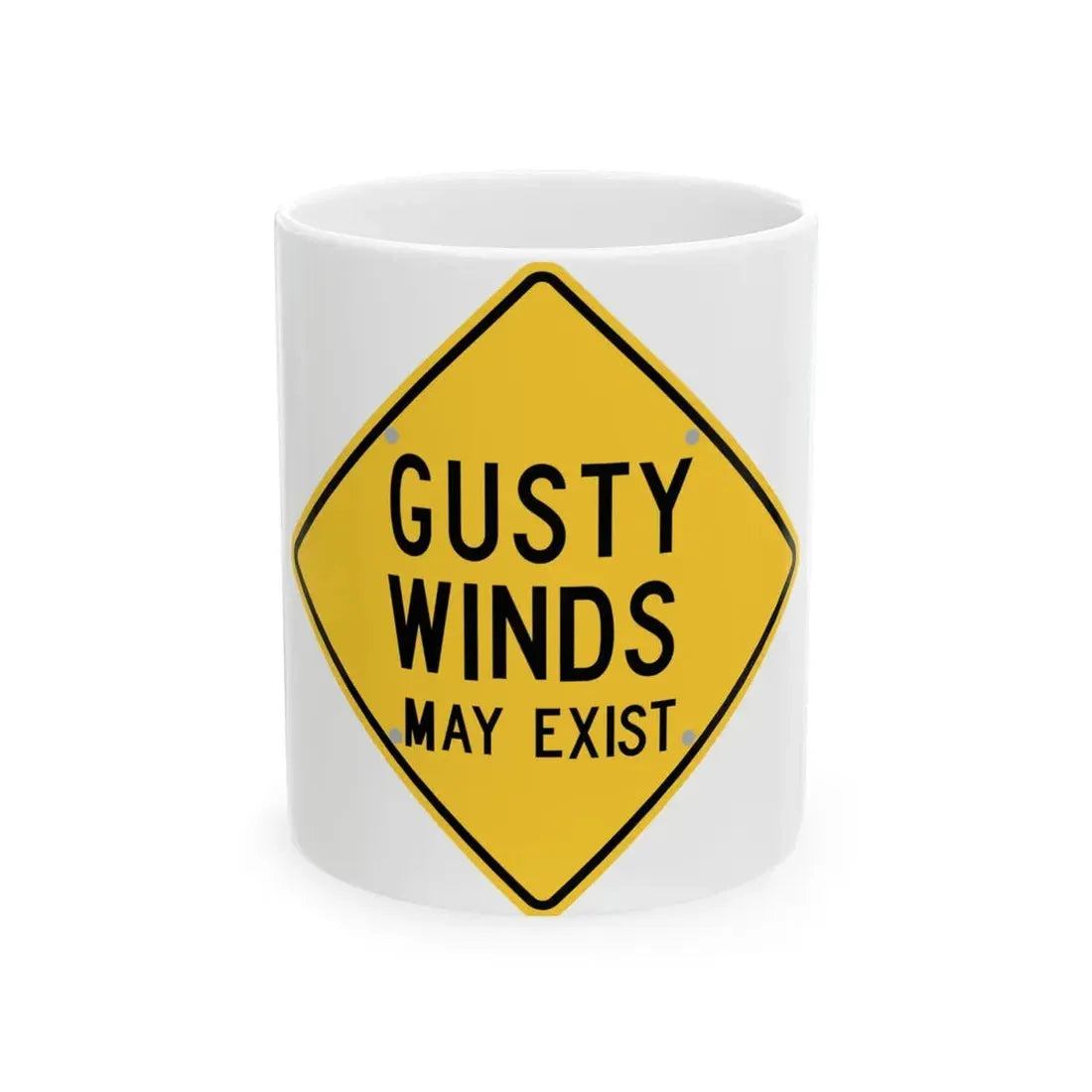 W24-NM-3 (New Mexico) (Road Sign) White Coffee Mug 11oz - Go Mug Yourself