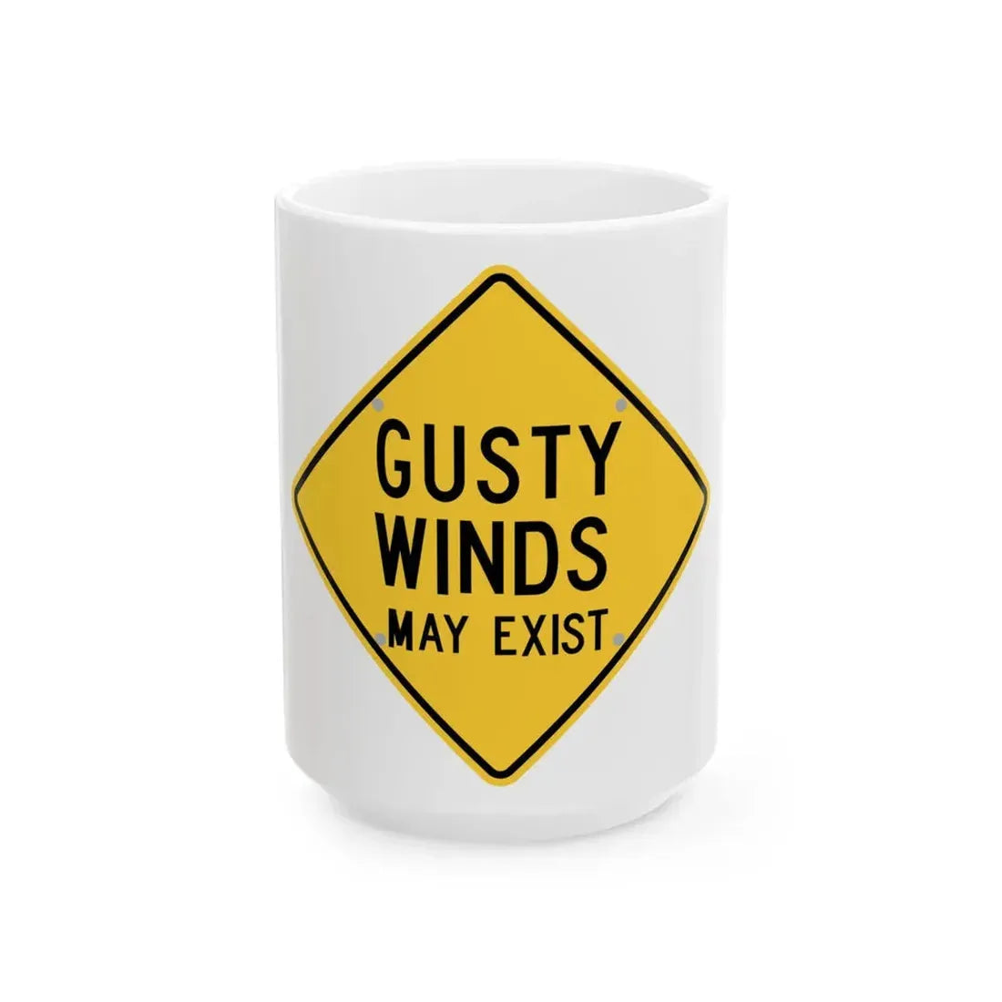 W24-NM-3 (New Mexico) (Road Sign) White Coffee Mug 15oz - Go Mug Yourself